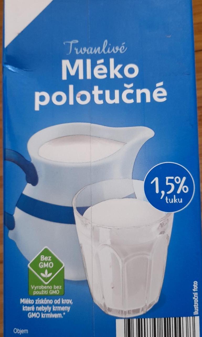 Fotografie - Trvanlivé mléko polotučné 1,5% tuku K-Classic