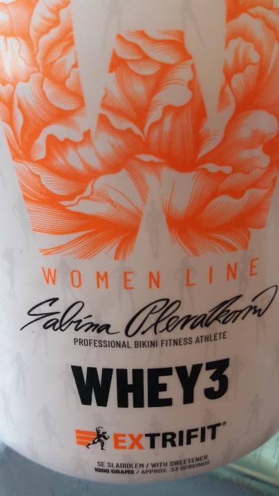Fotografie - Whey3 women line Vanilla & Almond Extrifit