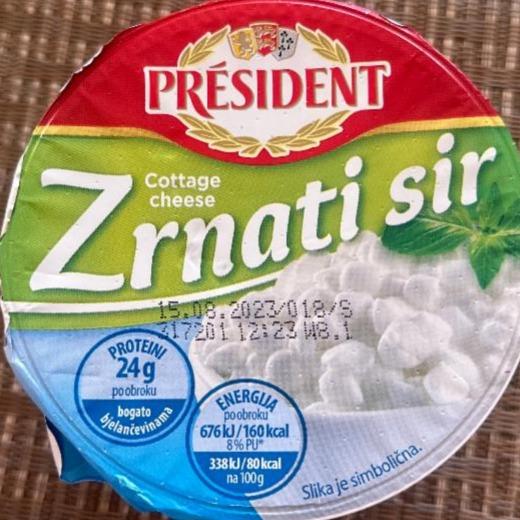 Fotografie - Cottage cheese Zrnati sir Président