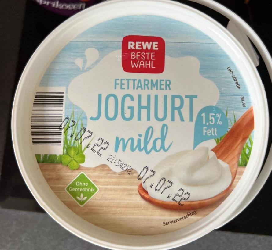 Fotografie - Fettarmer Joghurt mild 1,5% Rewe beste wahl