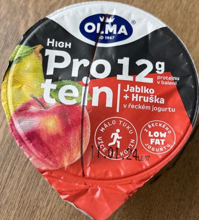 Fotografie - High protein 12g Jablko + Hruška v řeckém jogurtu Olma