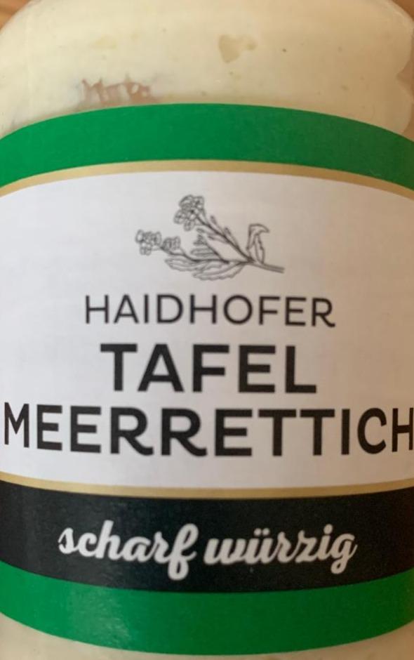 Fotografie - Tafel Meerrettich scharf würzig Haidhofer