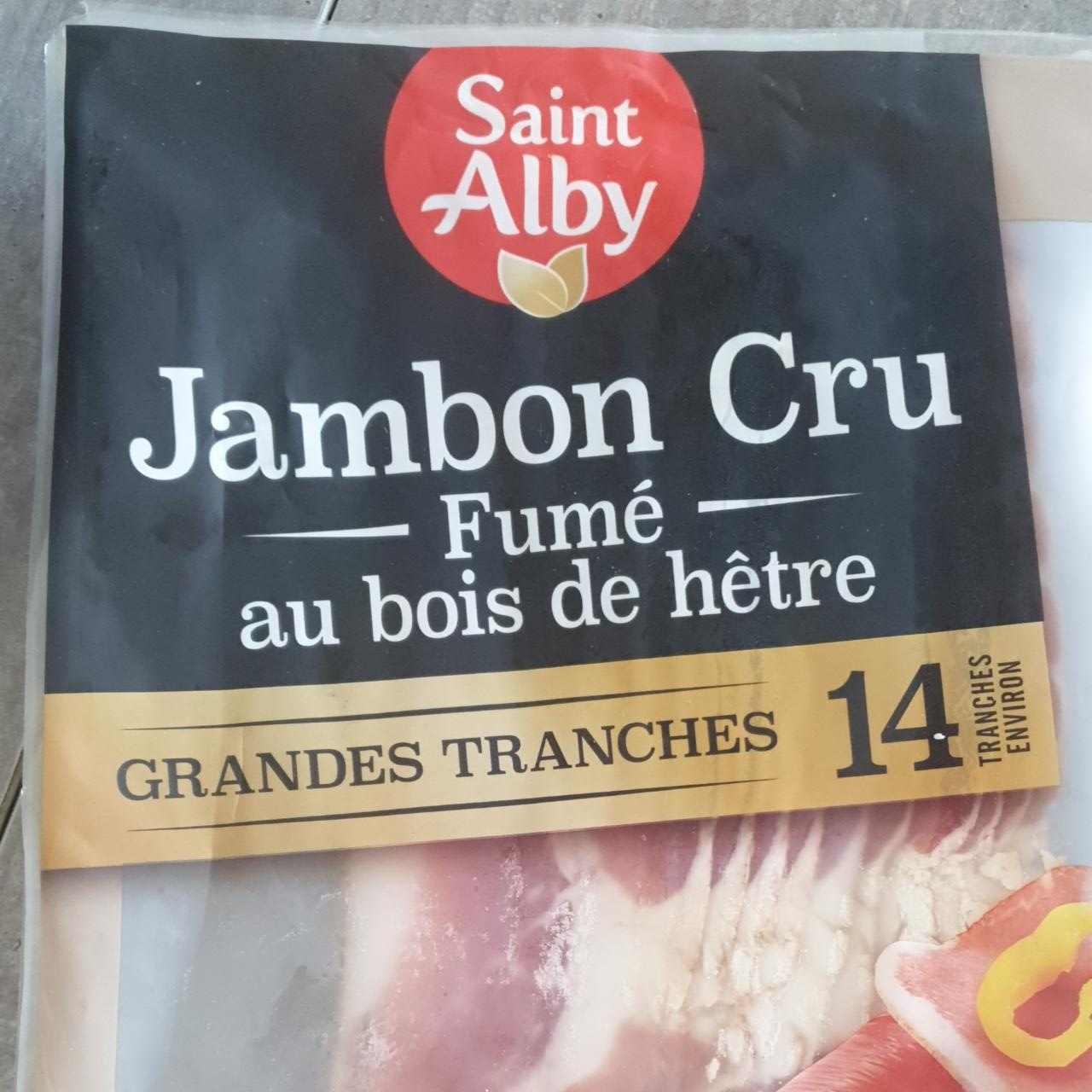 Fotografie - Jambon cru fumé au bois de hetre Saint Alby
