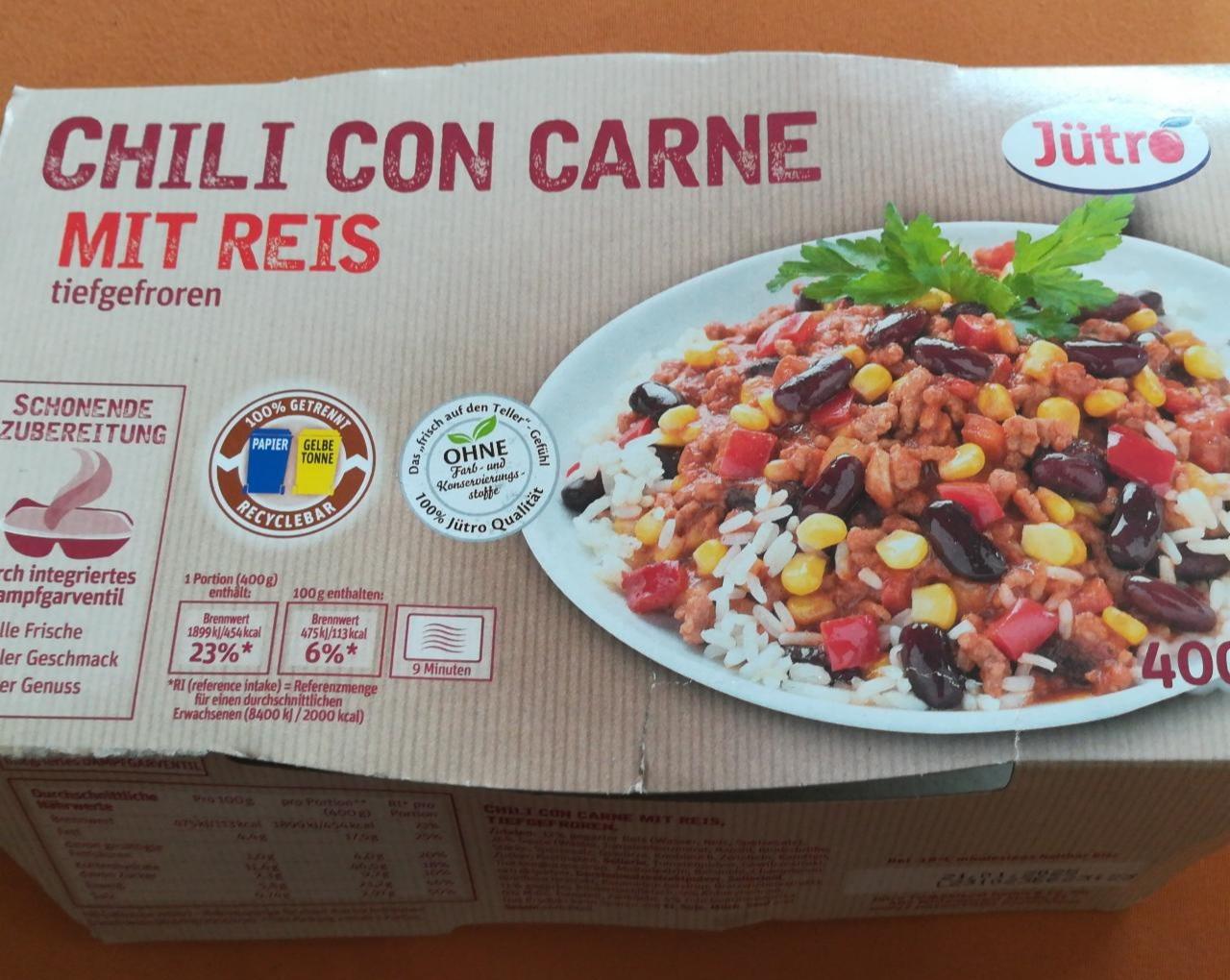 Fotografie - Chili Con Carne mit Reis Jütro