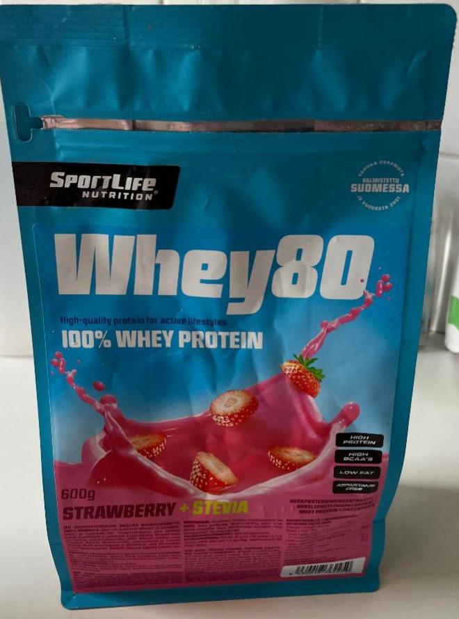 Fotografie - Whey80 Strawberry+Stevia SportLife Nutrition
