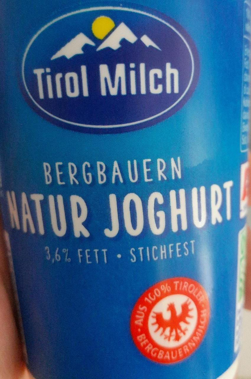 Fotografie - Bergbauern Natur joghurt 3,6% Fett Tirol Milch