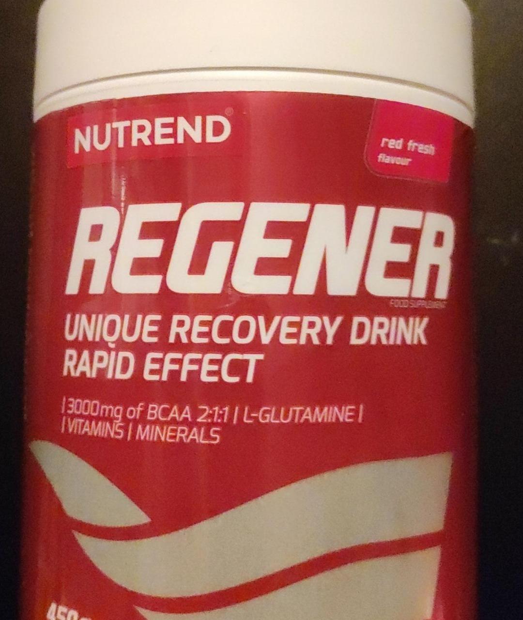 Fotografie - Regener unique recovery drink red fresh Nutrend