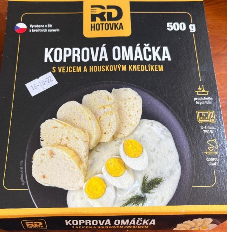 Fotografie - Koprová omáčka s vejcem a houskovým knedlíkem RD Hotovka