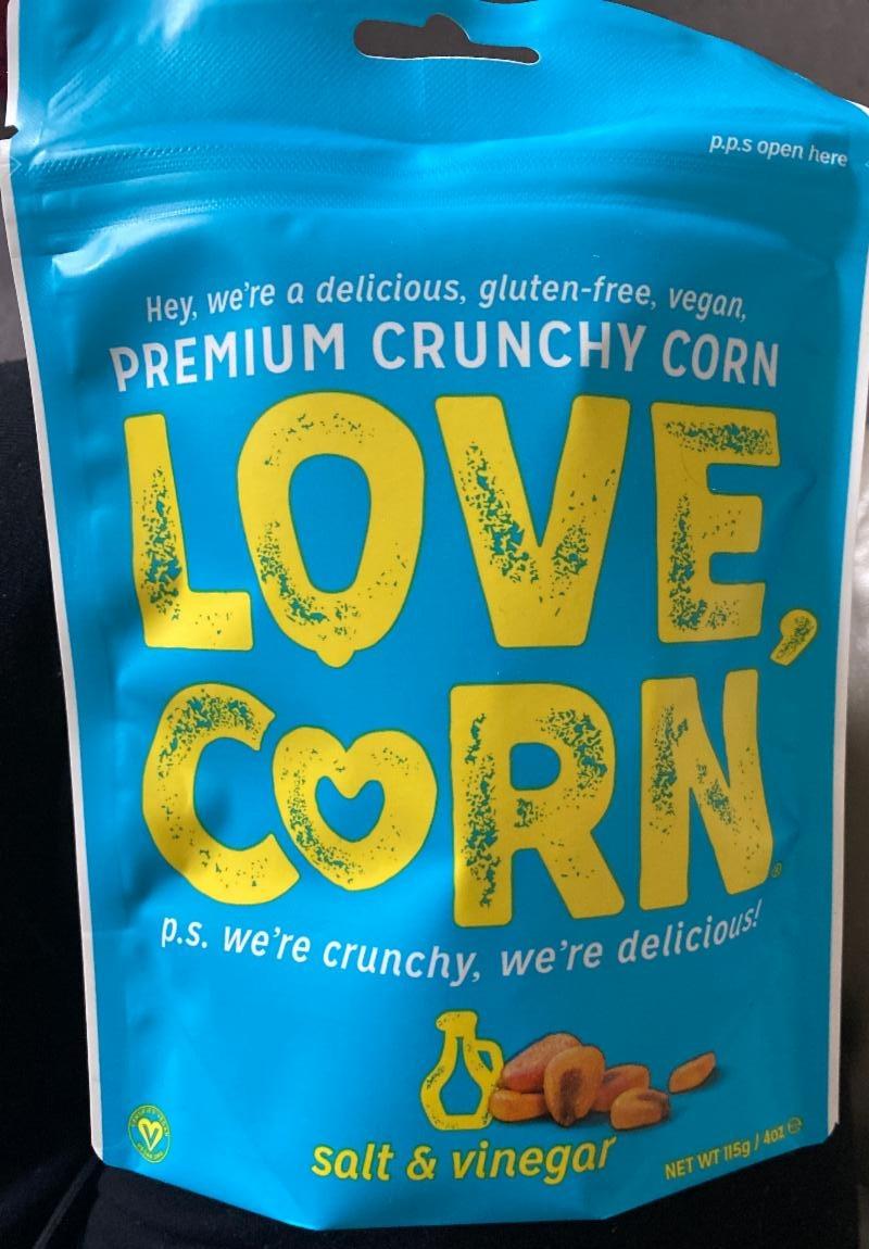 Fotografie - Premium Crunchy Corn Salt & Vinegar Love Corn