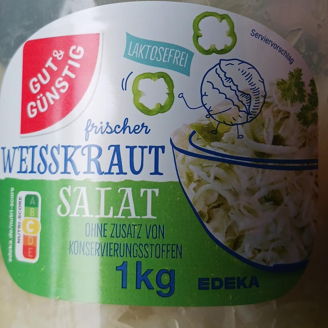 Fotografie - Frischer Weisskraut Salat Gut&Günstig