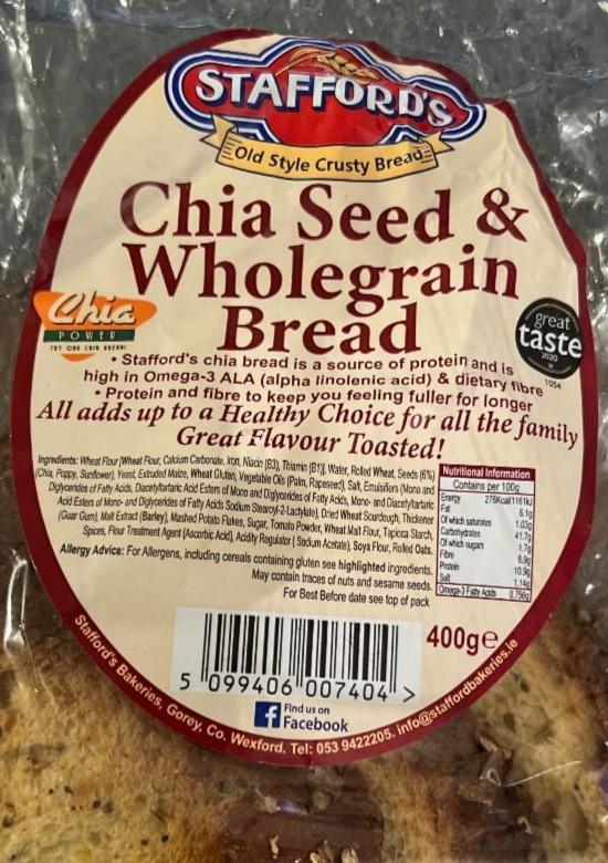 Fotografie - Chia Seed & Wholegrain Bread