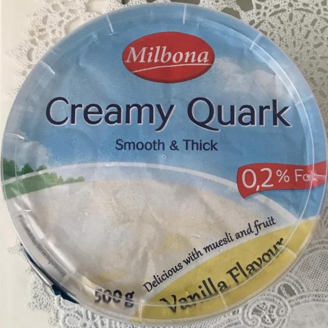 Fotografie - Creamy Quark Vanilla 0,2% Milbona