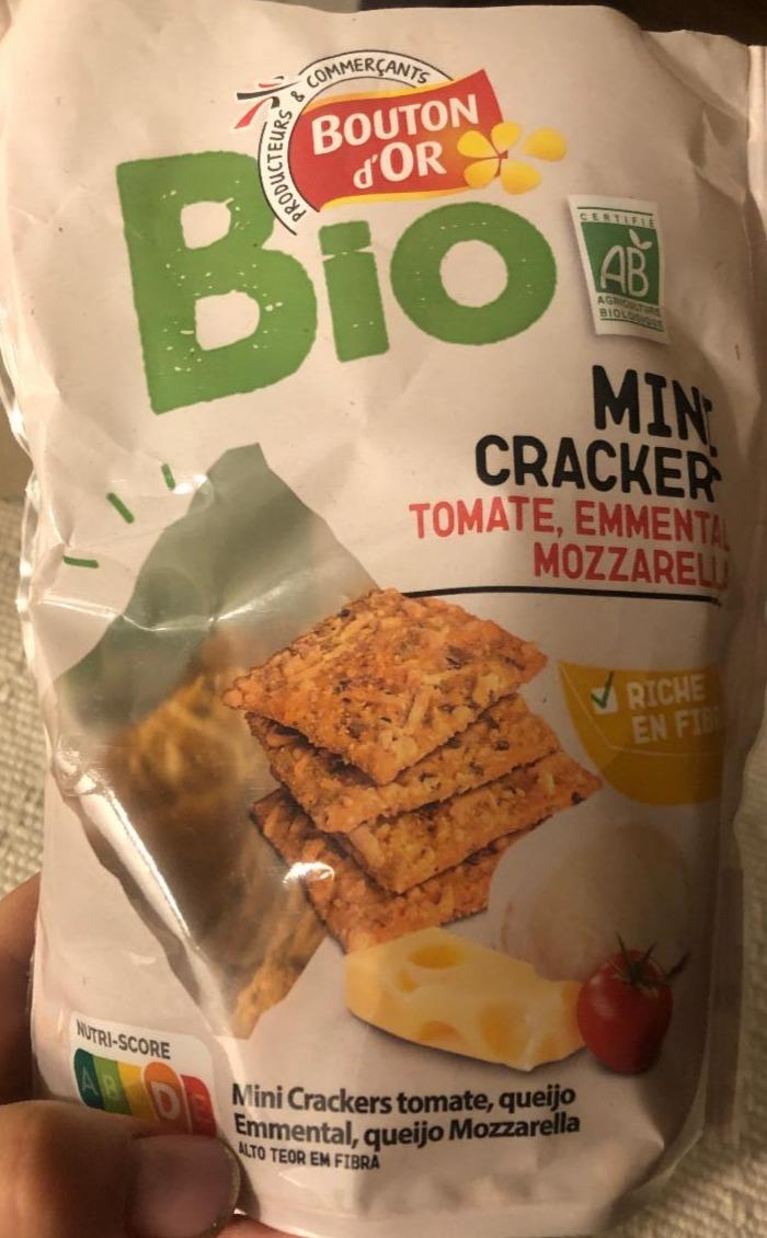 Fotografie - Bio Mini Crackers tomate, emmental, mozzarella Bouton d'Or