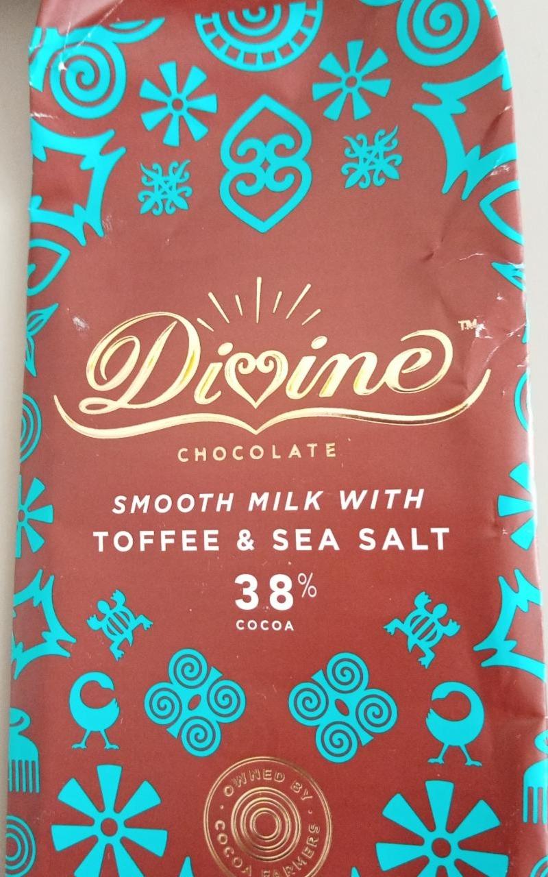 Fotografie - Chocolate Smooth Milk with Toffee & Sea Salt 38% Cocoa Divine