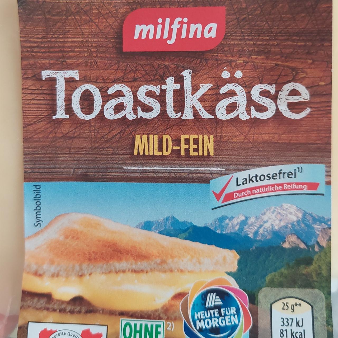 Fotografie - Toastkäse mild-fein 45% Milfina