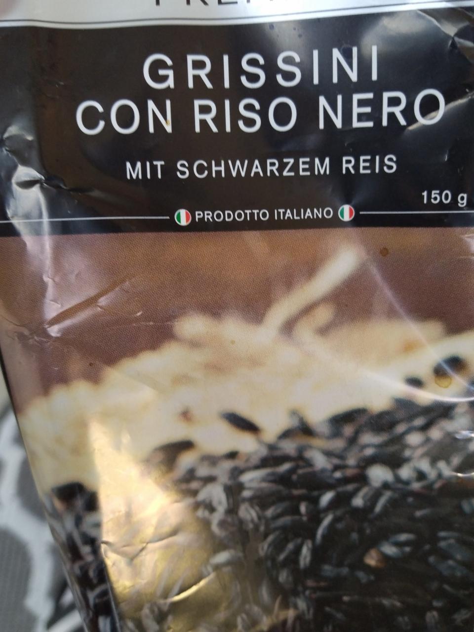 Fotografie - Grissini con riso nero s černou rýží
