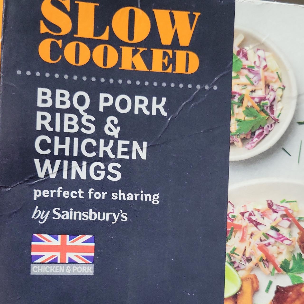Fotografie - Slow cooked BBQ pork ribs with glaze Sainsbury's
