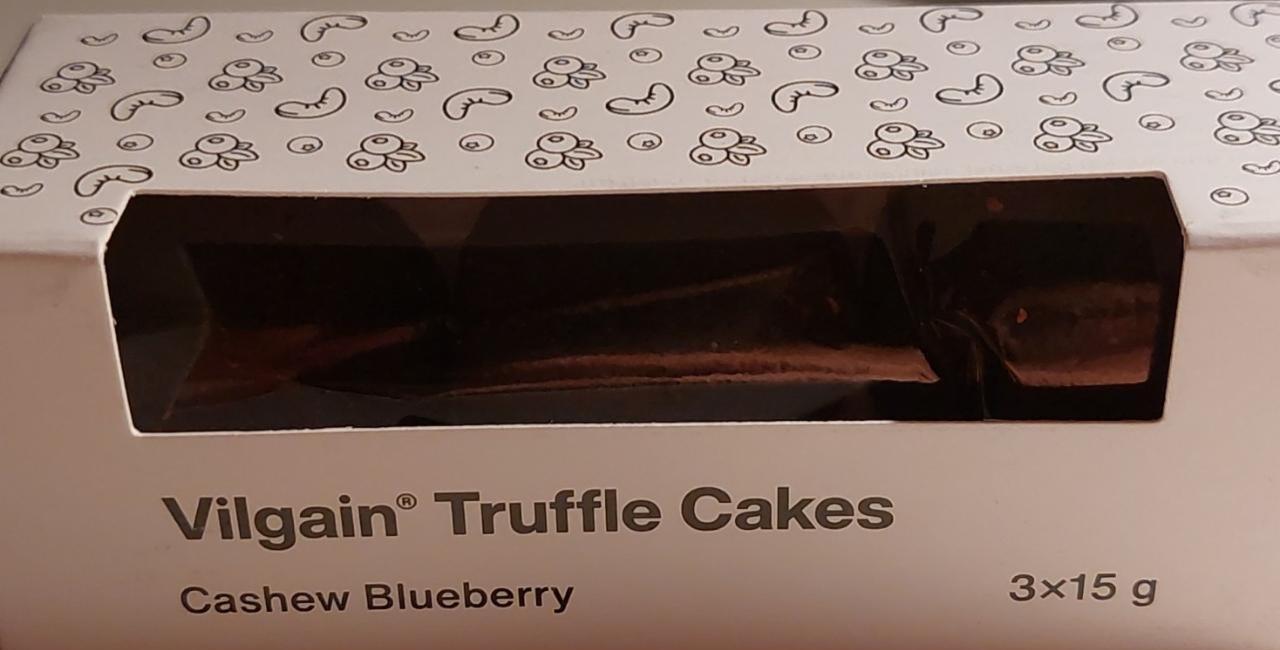 Fotografie - Truffle cakes cashew bluebery Vilgain