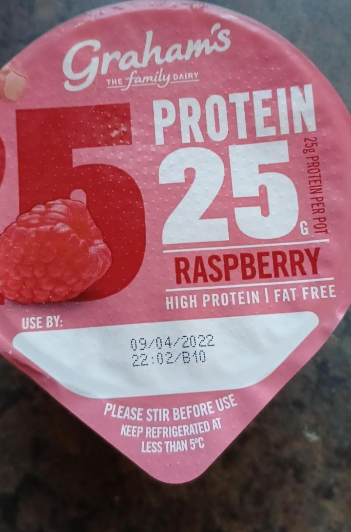Fotografie - Protein 25 Raspberry high protein fat free Graham's