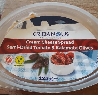 Fotografie - Cream Cheese Spread Semi-Dried Tomato & Kalamata Olives Eridanous