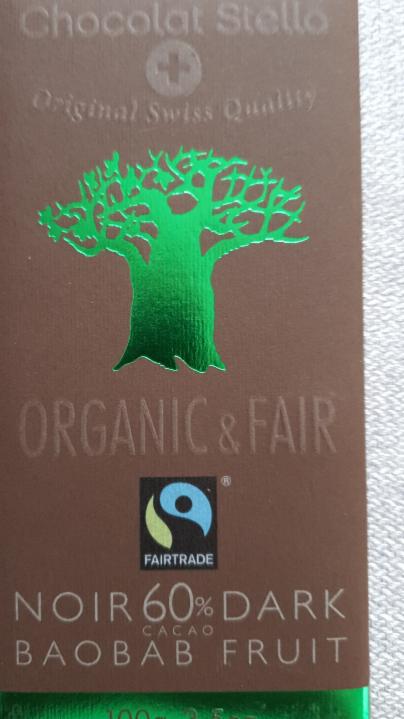 Fotografie - Bio & Fairtrade hořká čokoláda 60 % s Baobab