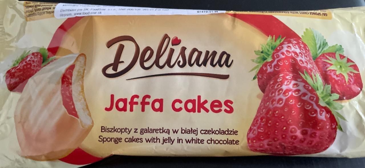 Fotografie - jahodové želé sušenky v bílé čokoládě Delisana