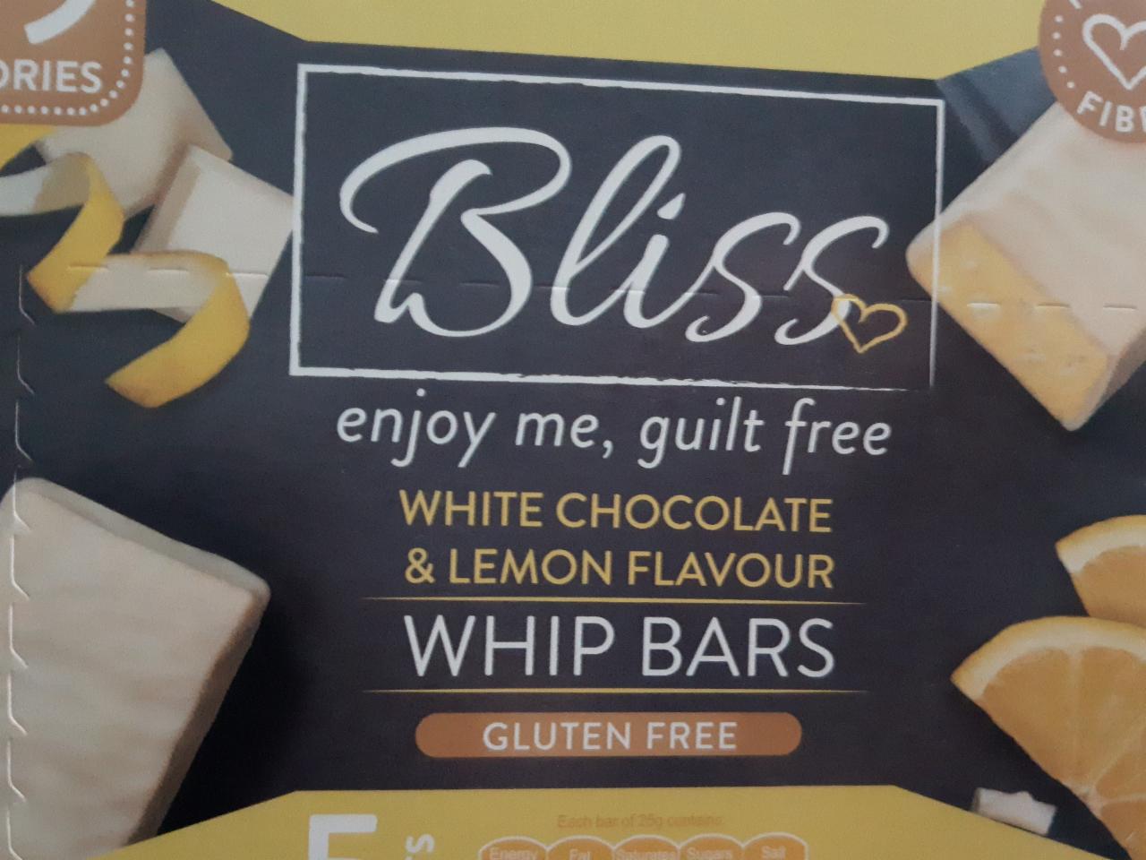 Fotografie - White Chocolate & Lemon Flavour Whip Bars Gluten Free Bliss