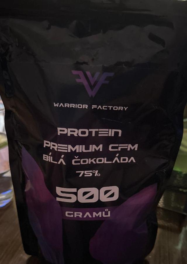 Fotografie - Protein Premium CFM Bílá čokoláda 75% Warrior Factory
