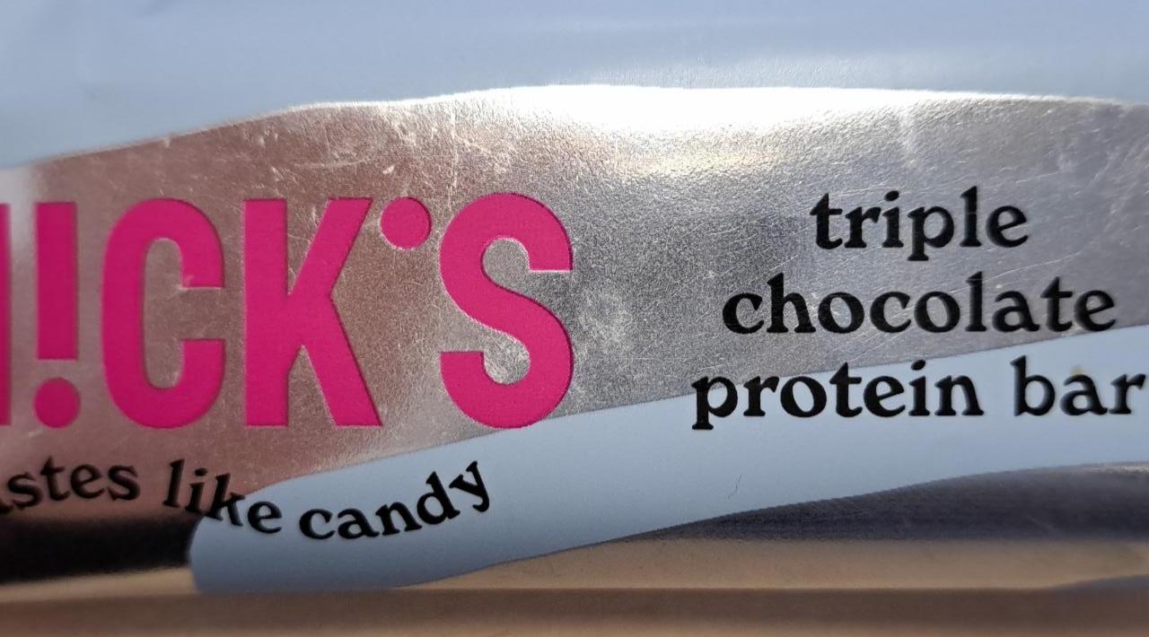 Fotografie - Triple chocolate protein bar N!ck's