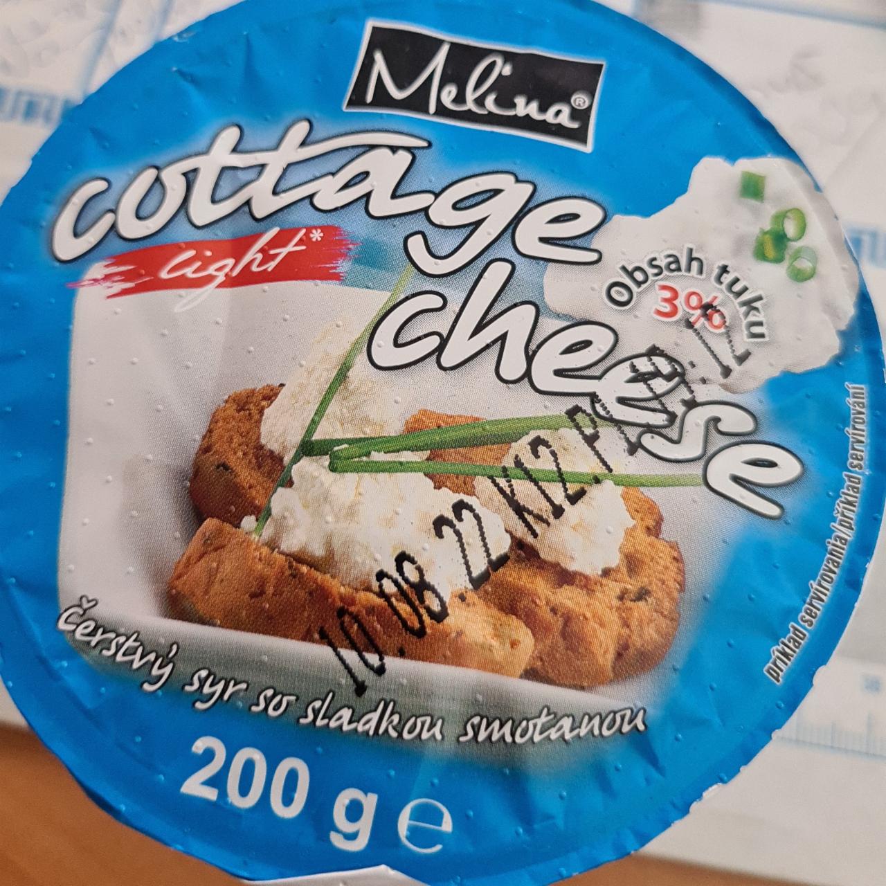 Fotografie - Cottage cheese light 3% tuku Melina
