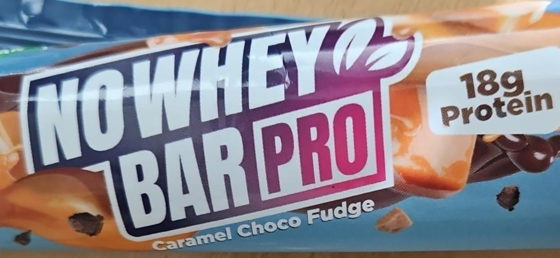 Fotografie - No whey bar Pro Caramel Choco Fudge Rocka Nutrition