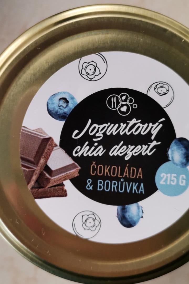 Fotografie - Jogurtový chia dezert čokoláda & borůvka Zdravé stravování