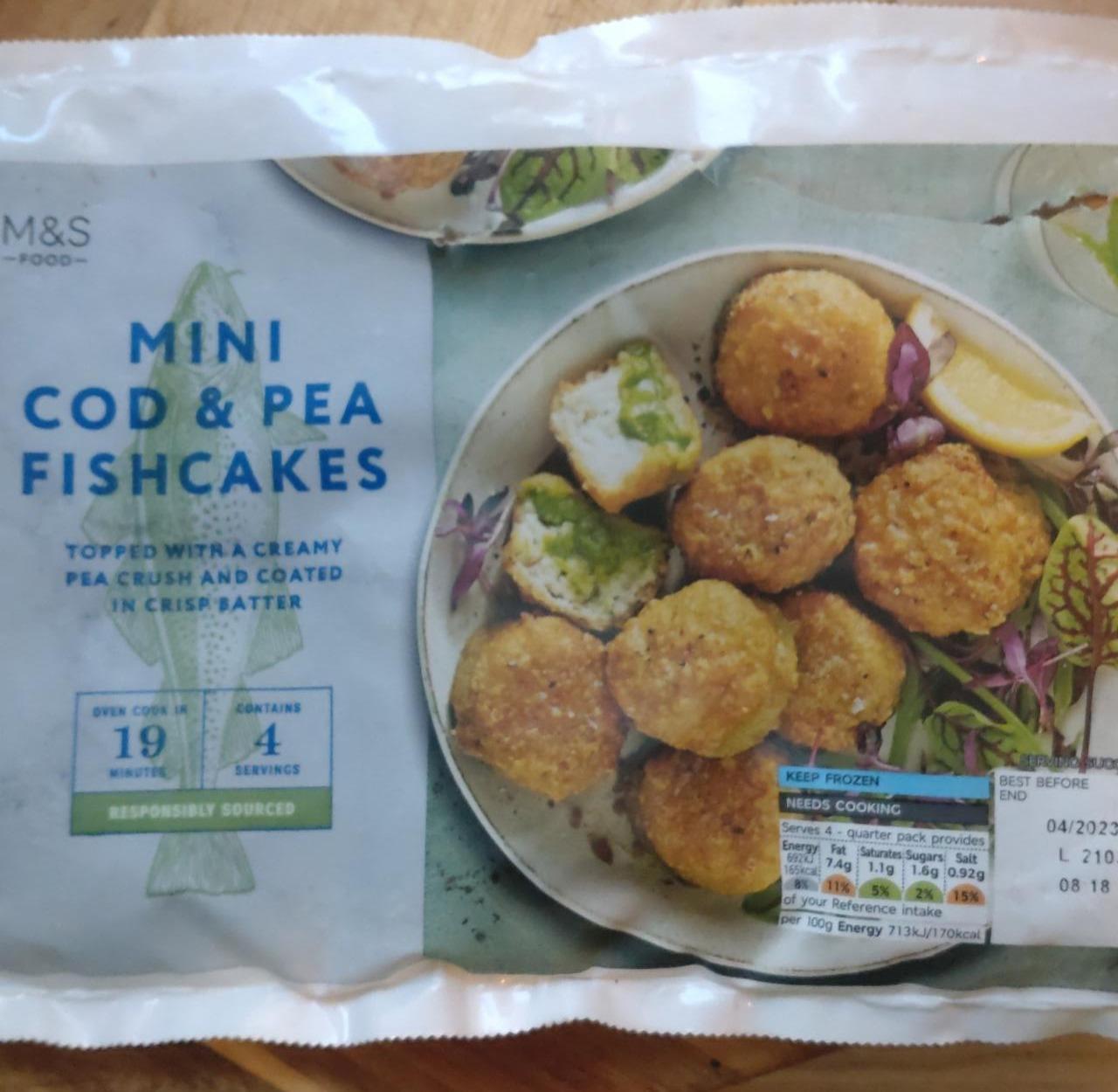 Fotografie - Mini Cod & Pea Fishcakes M&S Food