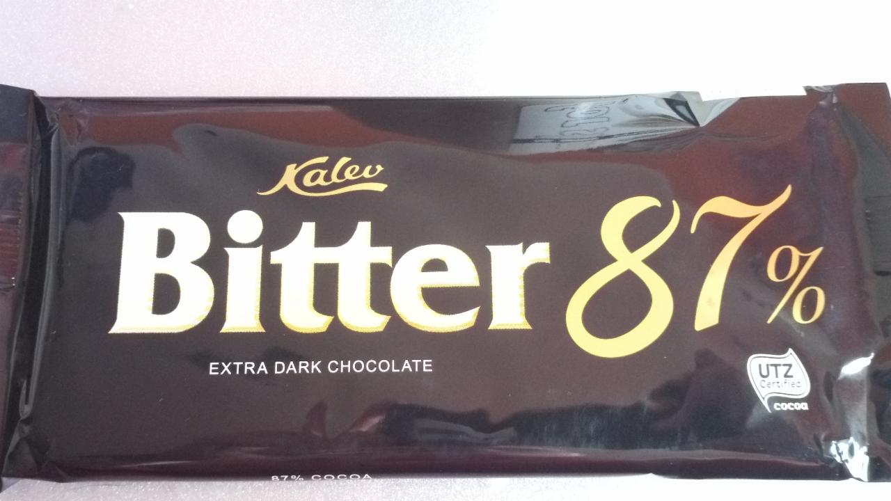 Fotografie - Bitter 87% Extra Dark Chocolate Kalev