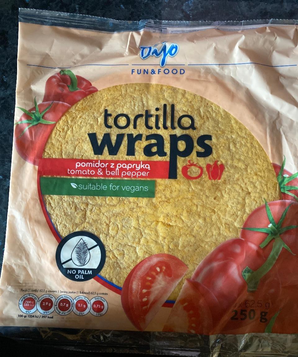 Fotografie - Fun & Food Tortilla Wraps tomato & bell pepper Dijo