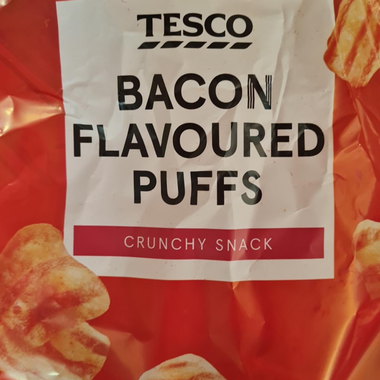 Fotografie - Bacon flavoured puffs crunchy snack Tesco