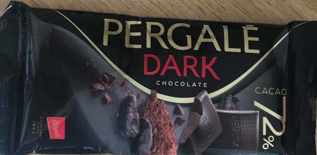 Fotografie - čokoláda pergale dark 72%