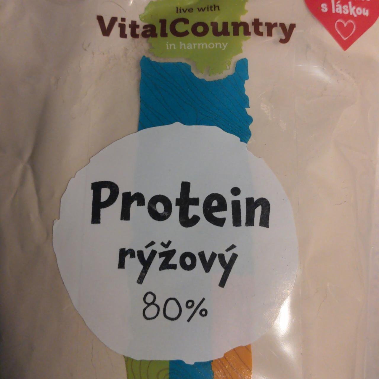 Fotografie - Protein rýžový 80% VitalCountry