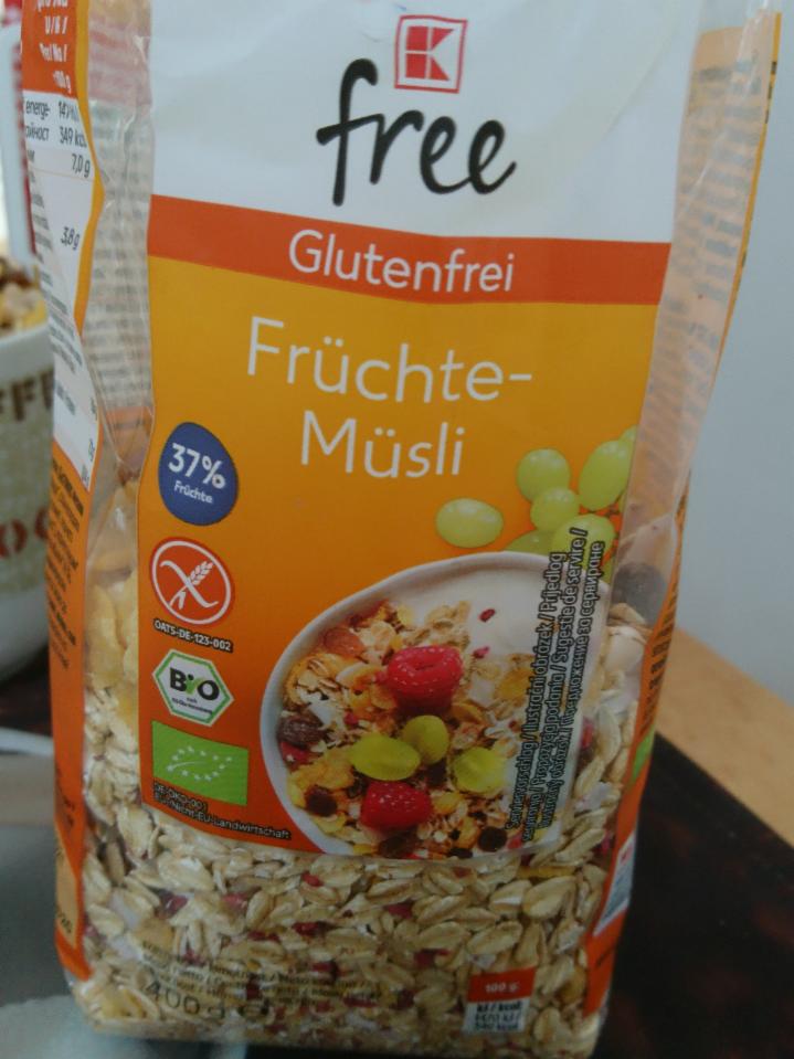 Fotografie - Früchte Müsli 37% bezlepkové K-free