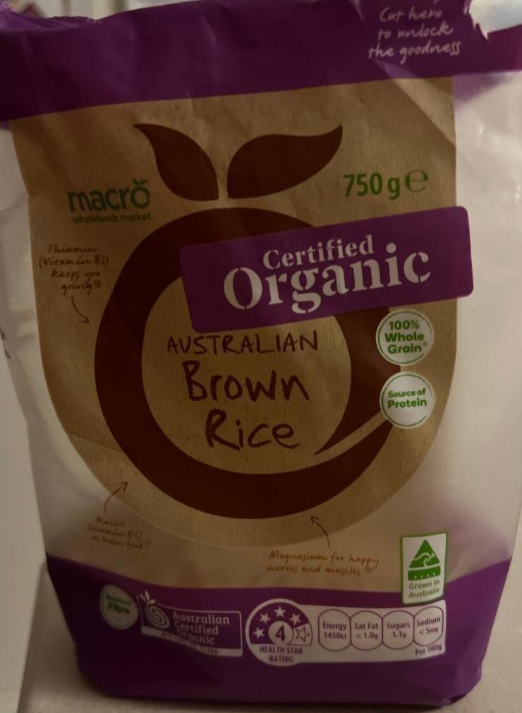Fotografie - Organic Australian Brown Rice Macro