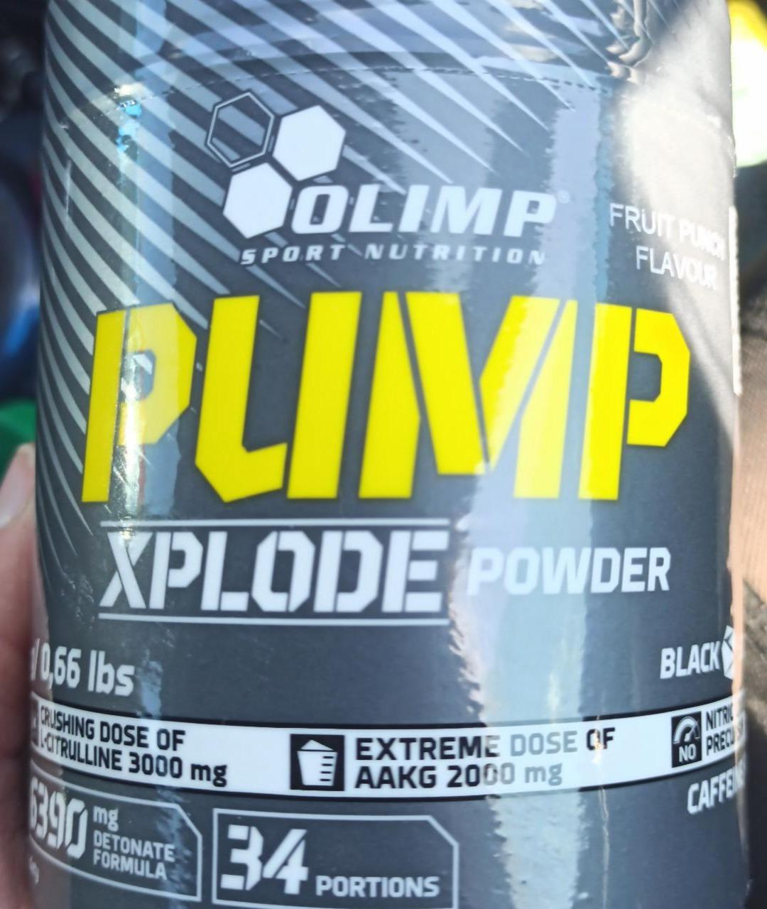 Fotografie - Pump Xplode Powder Fruit Punch Olimp sport nutrition