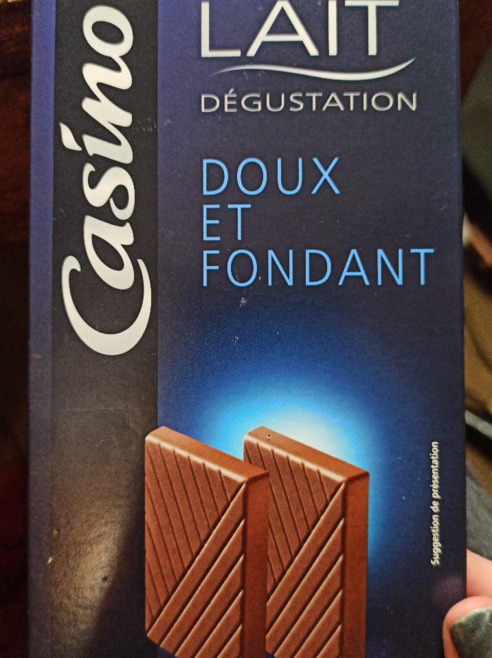 Fotografie - chocolat lait dégustation Casino