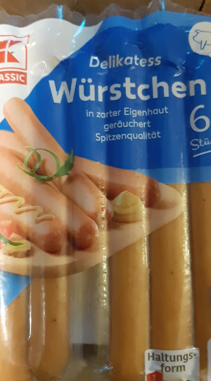 Fotografie - Delikatess Würstchen in zarter Eigenhaut K-Classic