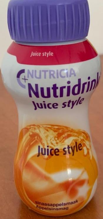 Fotografie - Nutridrink juice style s pomerančovou příchutí Nutricia