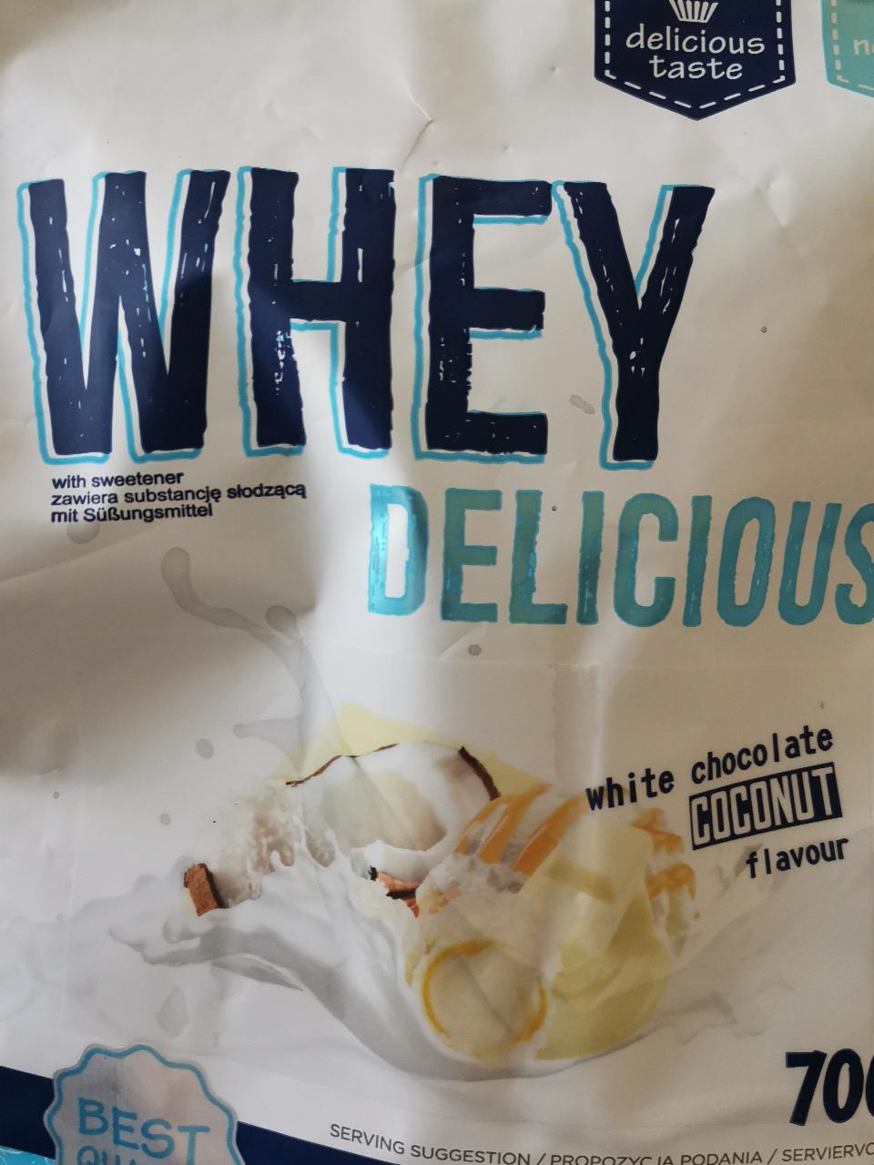 Fotografie - Whey Delicious White chocolate Coconut flavour Allnutrition