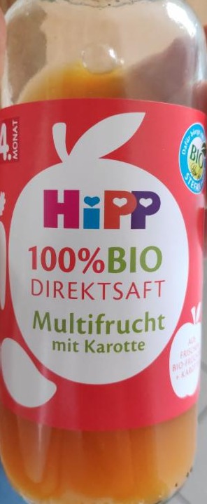 Fotografie - Bio 100% Direktsaft Multifrucht mit Karotte HiPP