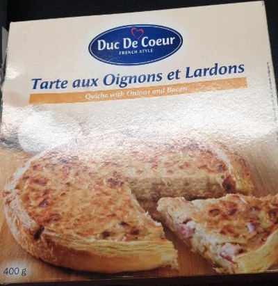 Fotografie - Slaný koláč s náplní s cibulí a slaninou Onion Quiche with Bacon Duc De Coeur
