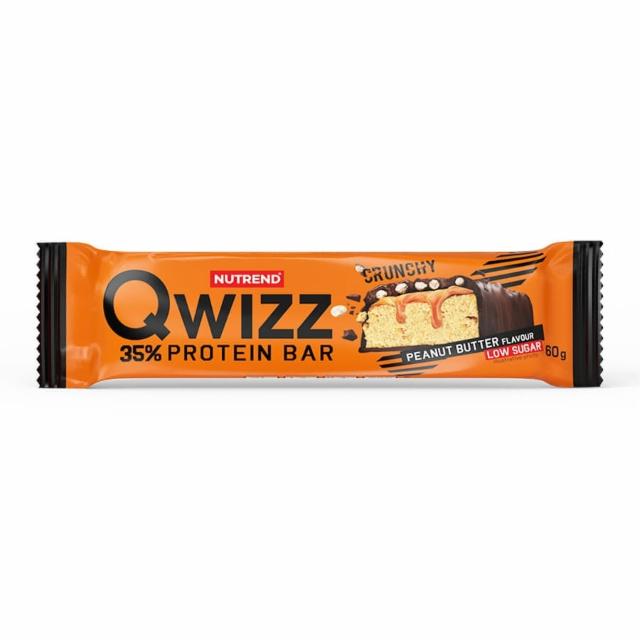 Fotografie - Qwizz 35% protein bar crunchy peanut butter (arašídové máslo) Nutrend