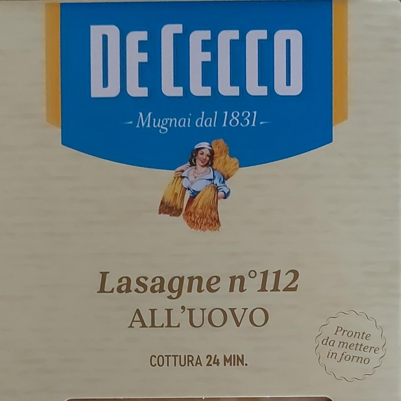 Fotografie - Lasagne n°112 All'uovo De Cecco