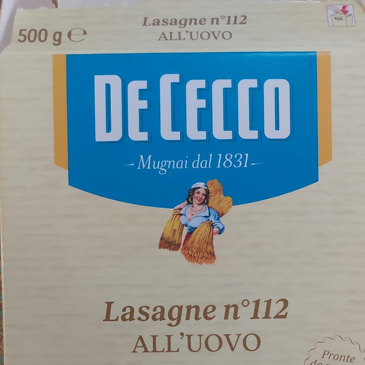 Fotografie - Lasagne n°112 All'uovo De Cecco